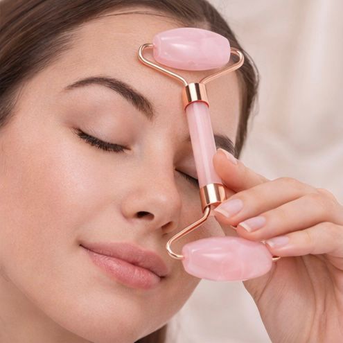 Jade Roller - Rolo de Massagem Facial de Piedra Natural