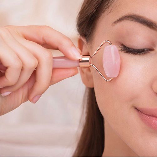 Jade Roller - Rolo de Massagem Facial de Piedra Natural