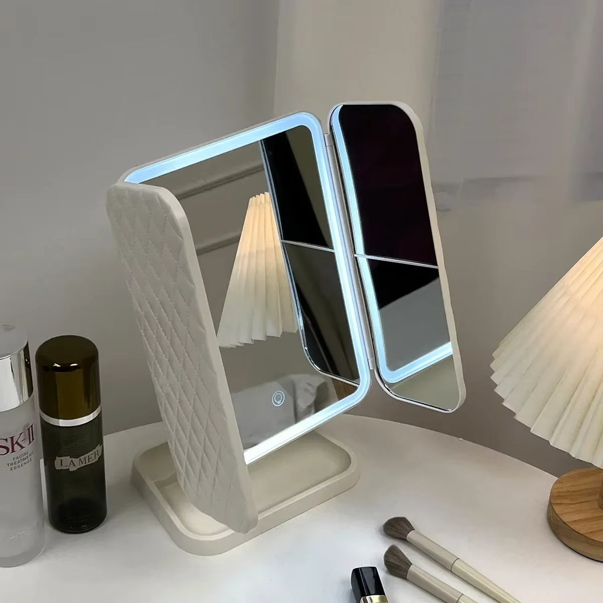 Specchio per il trucco professionale illuminato a LED