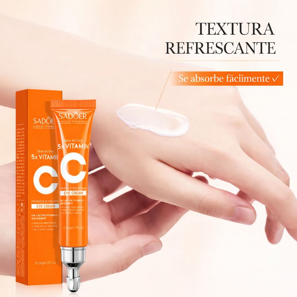 Contorno de Ojos Iluminador con Vitamina C Activa y Niacinamida – 20 ml