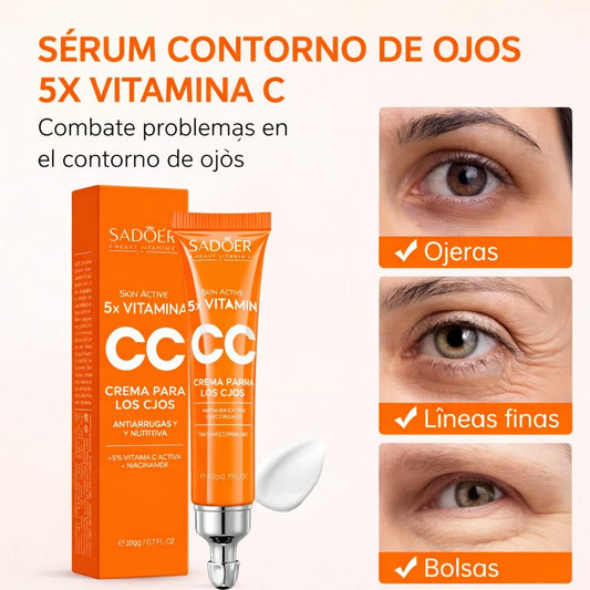 Contorno de Ojos Iluminador con Vitamina C Activa y Niacinamida – 20 ml