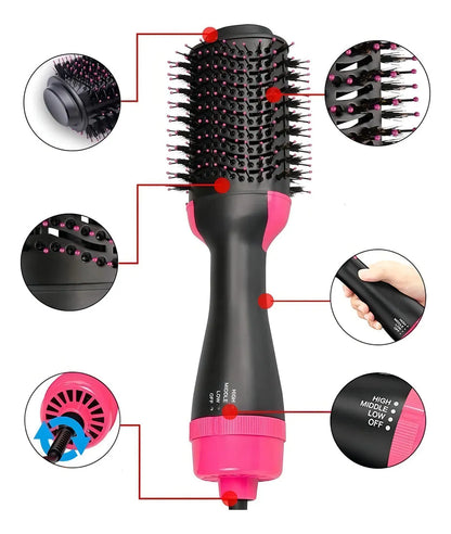 Asciugacapelli e spazzola lisciante professionale 4 in 1 
