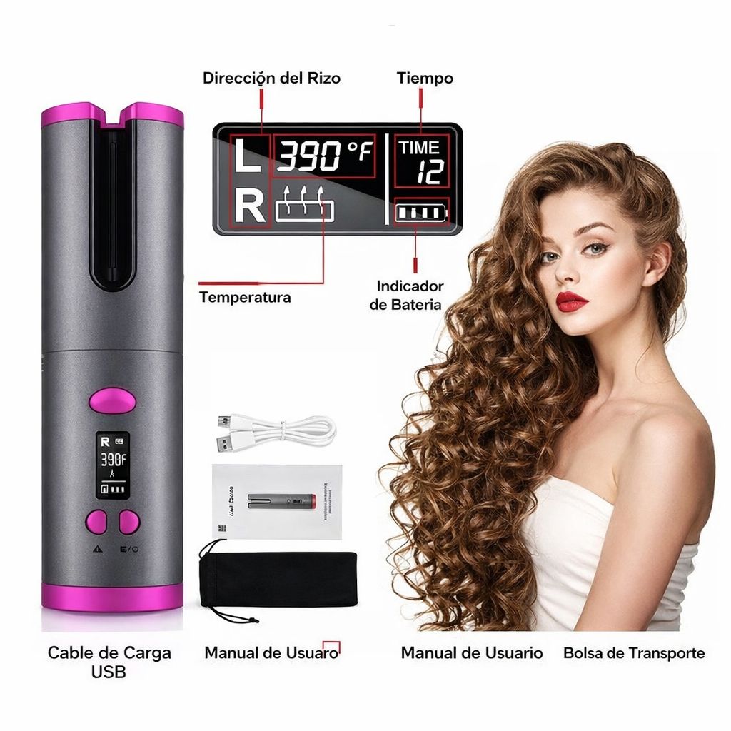 Rizador Automático Inalámbrico – Ondas Perfectas sin Esfuerzo