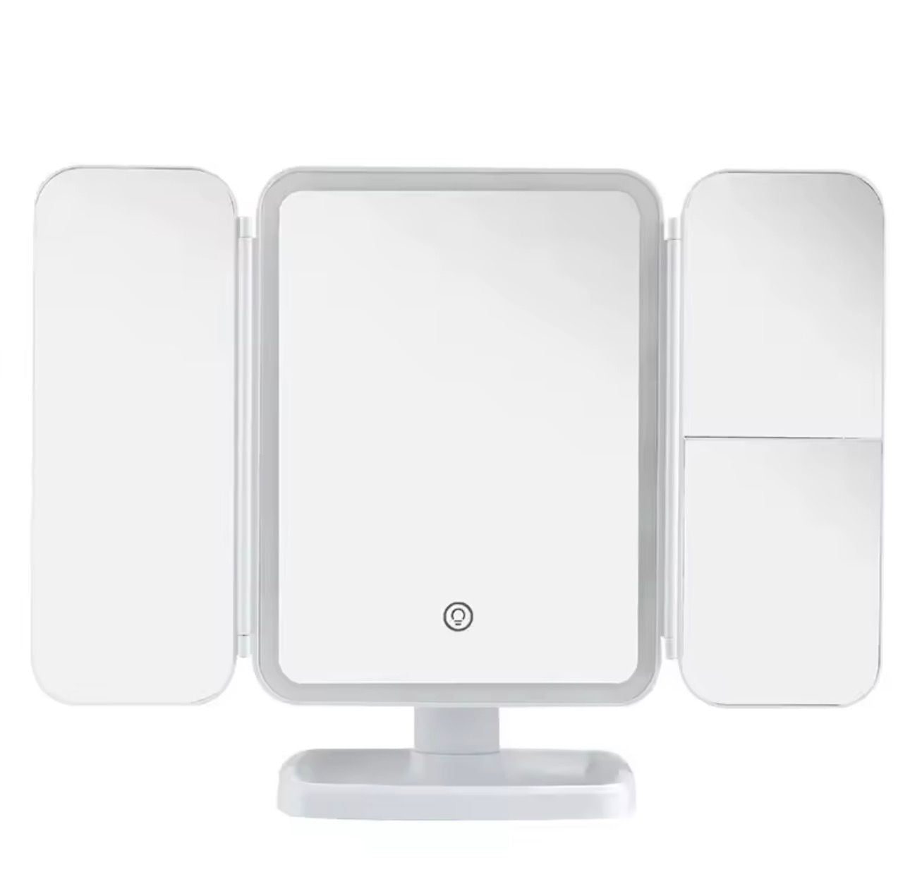 Espejo de Maquillaje con Luz LED Profesional y Almacenamiento