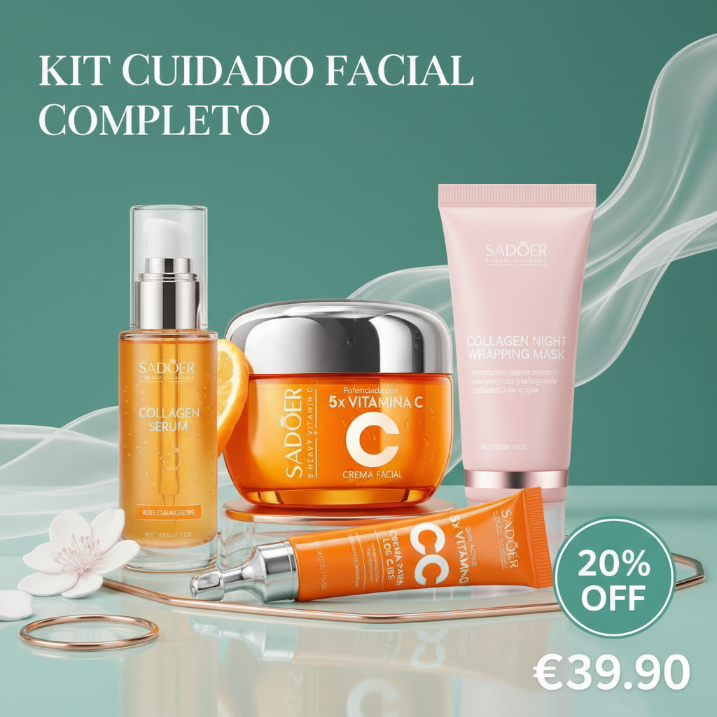 Kit Cuidado Facial Completo - 20% OFF - €39.90