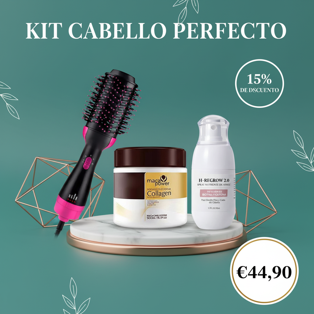Kit Cabello Perfecto - 15% de Descuento - 3 Productos Profesionales por €44,90