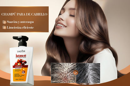 Champú SADOER con Aceite de Batana 400ml – Crecimiento Capilar, Cuidado del Cuero Cabelludo y Renovación Natural